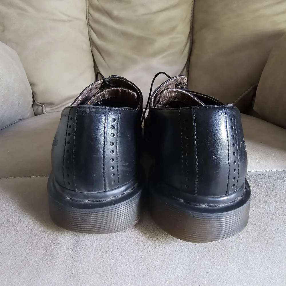 Dr. Martens Black Brando Leather Oxford‎ Preppy British Men's Shoes Size 8